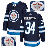 Jets 34 Michael Hutchinson Navy With Special Glittery Logo Adidas Jersey,baseball caps,new era cap wholesale,wholesale hats